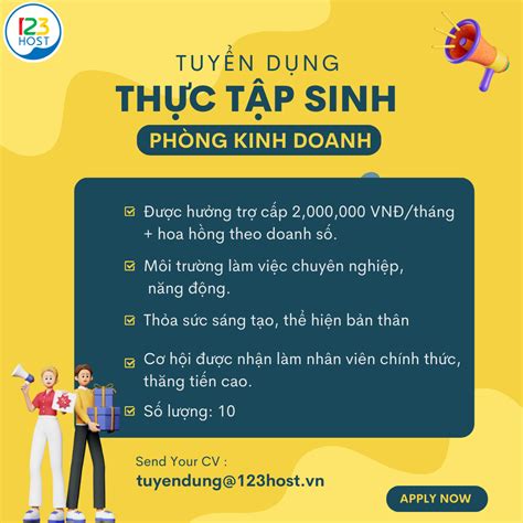 Thực Tập Sinh Phòng Kinh Doanh .